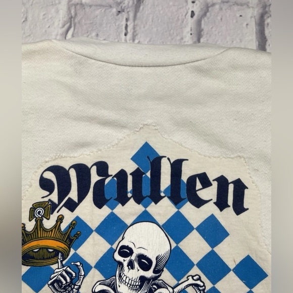 Vtg 1986 Bones Brigade Powell Peralta Rodney Mullen Skeleton Graphic Sweatshirt - Picture 7 of 16